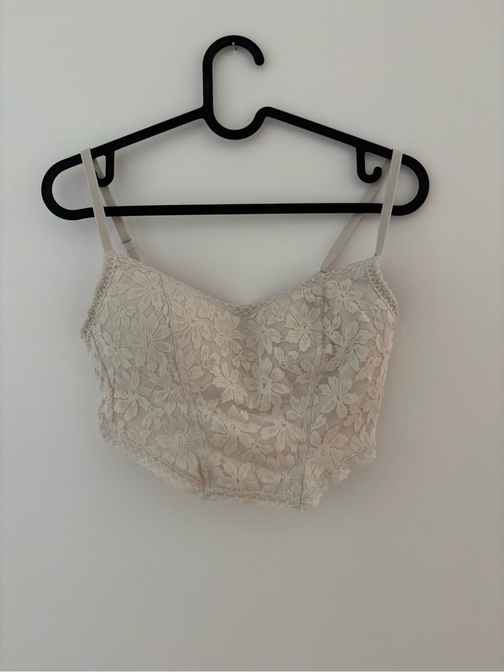 PINK Victoria's Secret Lace Cami Top - Cream